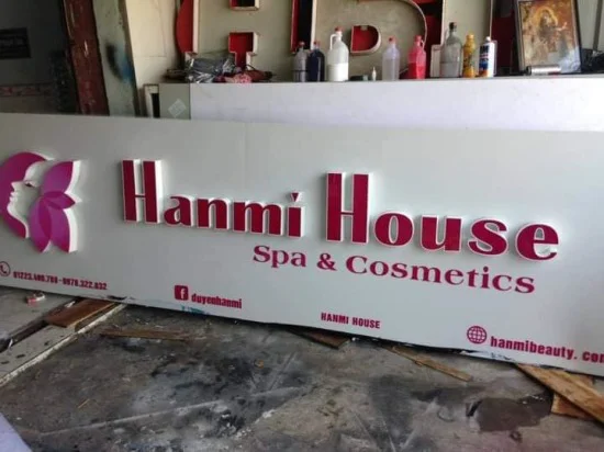Thiết kế bảng hiệu chữ nổi cho tiệm Hanmi House